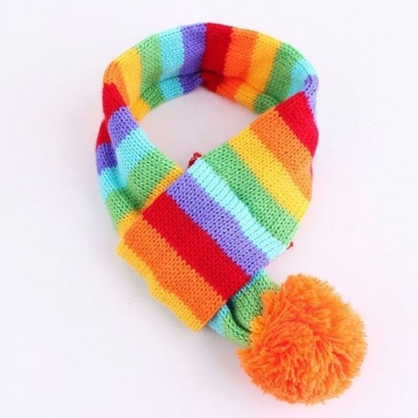 Chapeau pour Chat Hiver Coloré (chapeau + écharpe + chaussettes)