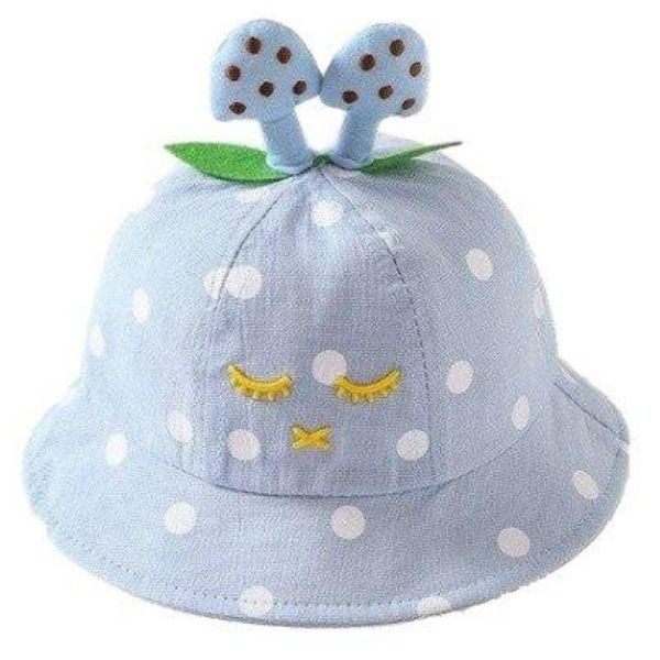 Pesaat Chapeau Bébé Fille Large Bord - Protection Solaire UPF50+ - Nœud Détachable - 0-8 Ans
