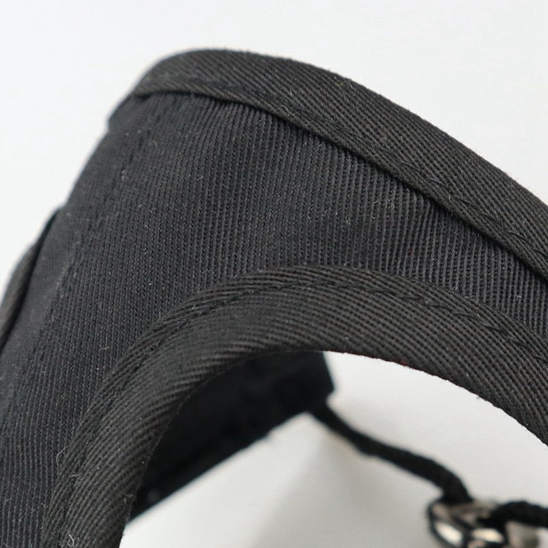 Casquette pour Chien Noir Uni