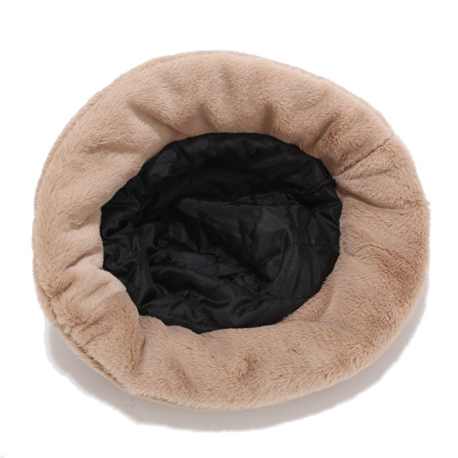 Bob Fourrure Beige Pastel