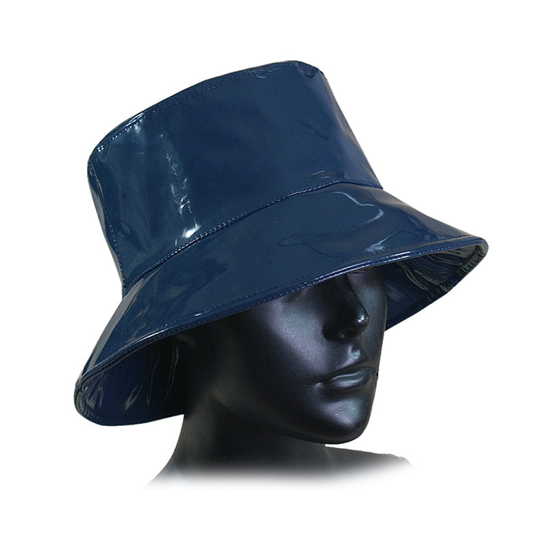 Chapeau de Pluie en Vinyle Bleu | Bob Nation