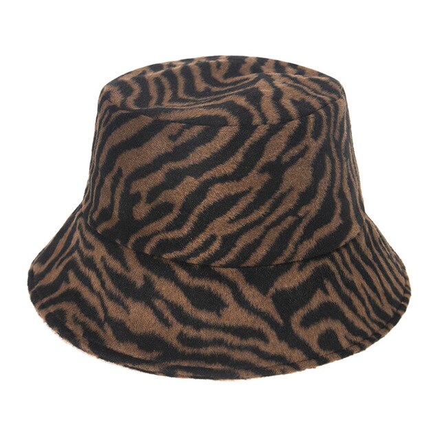 Bob Fourrure Motif Zèbre Streetwear