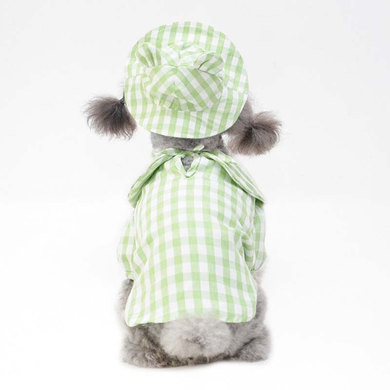 Chapeau pour Chien à Carreaux Vichy & Combinaison